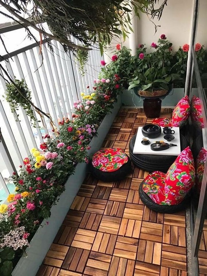 thiết kế tiểu cảnh ban công diện tích nhỏ 2