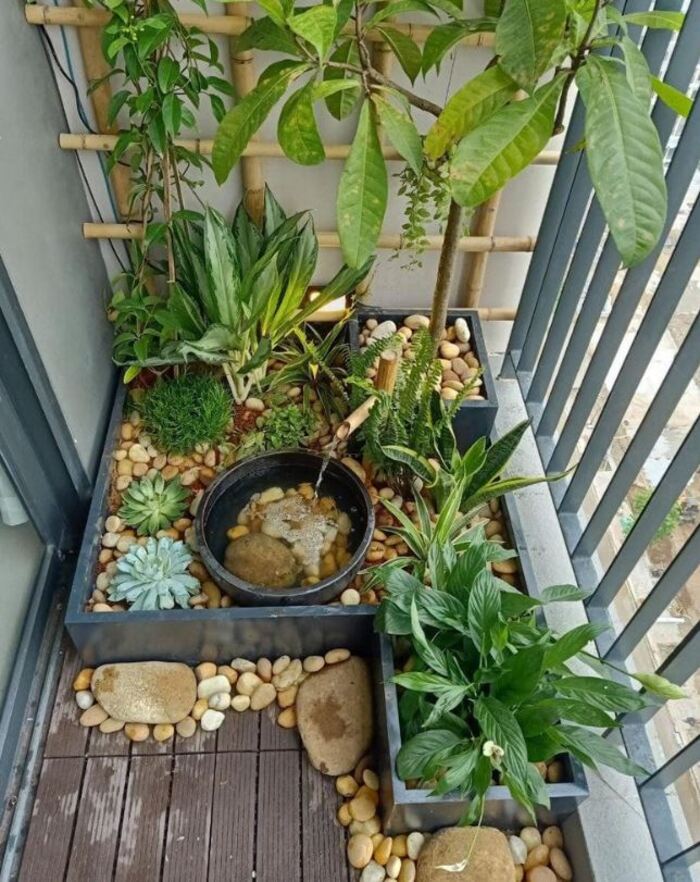 thiết kế tiểu cảnh ban công diện tích nhỏ 3