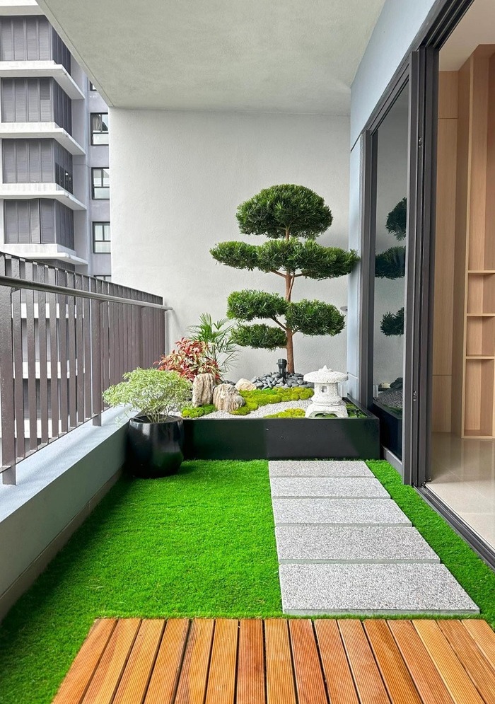 thiết kế tiểu cảnh ban công diện tích nhỏ 6